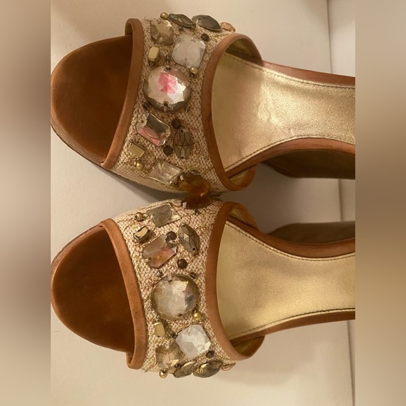 Coach wedges with beading - Picture 3 of 4